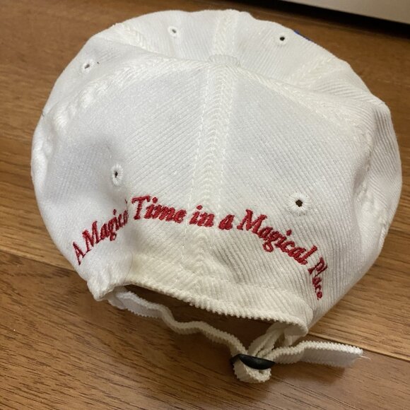 Vintage Walt Disney World White Cap 25th Anniversary Corduroy Goofys Hat Company - Picture 4 of 7